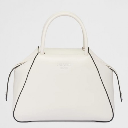 Prada Supernova Small Handbag In White Leather