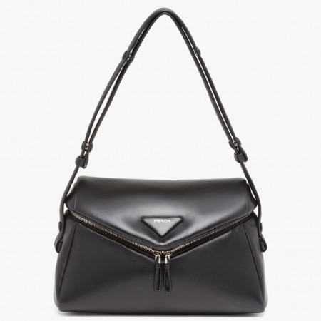 Prada Signaux Bag In Black Padded Nappa Leather 