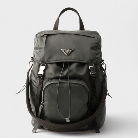 Prada Backpack in Mercury Gray Re-Nylon