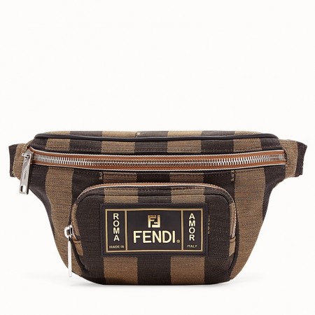 Fendi Belt Bag In Fabric With Pequin Striped Motif