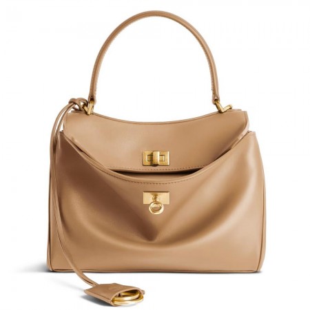 Balenciaga Rodeo Mini Bag in Latte Calfskin