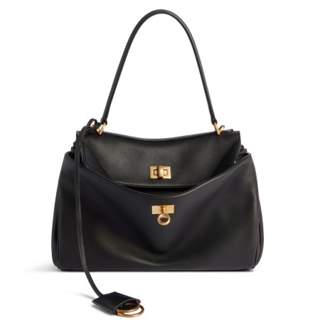 Balenciaga Rodeo Small Bag in Black Calfskin