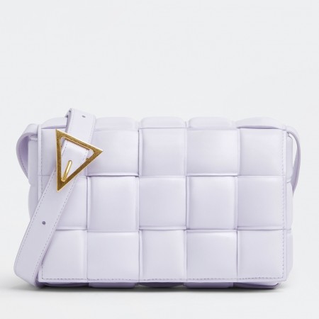 Bottega Veneta Padded Cassette Bag In Lilas Lambskin