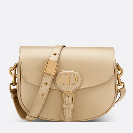 Dior Medium Bobby Bag In Beige Calfskin