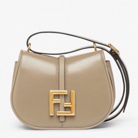 Fendi C’mon Small Bag in Grey Calfskin