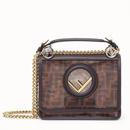 Fendi Kan I F Shoulder Bag In Tech Mesh