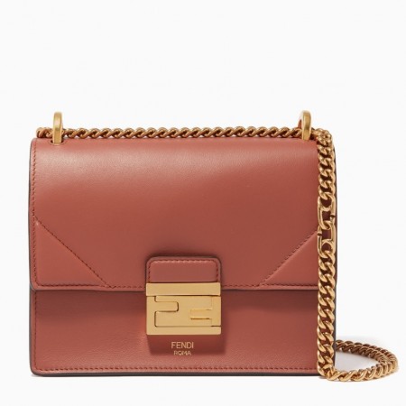 Fendi Small Kan U Bag In Brown Calfskin