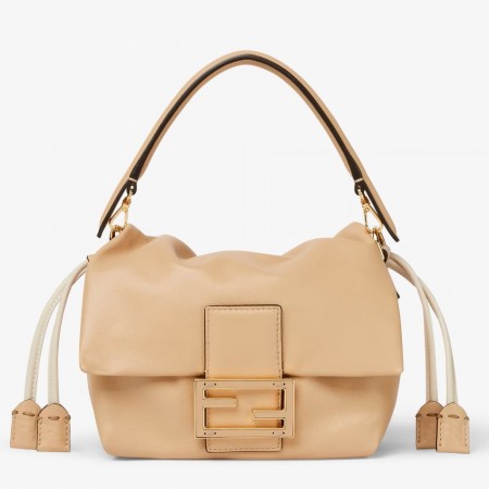 Fendi Mamma Baguette Small Bag in Light Pink Nappa Leather