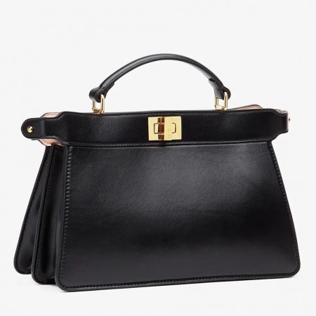 Fendi Peekaboo ISeeU East-West Bag In Black Nappa