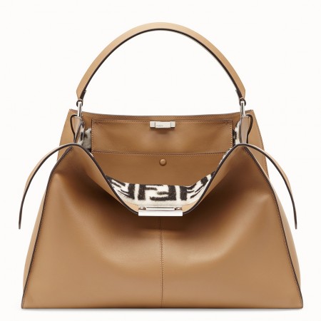 Fendi Camel Peekaboo X Lite Large Bag