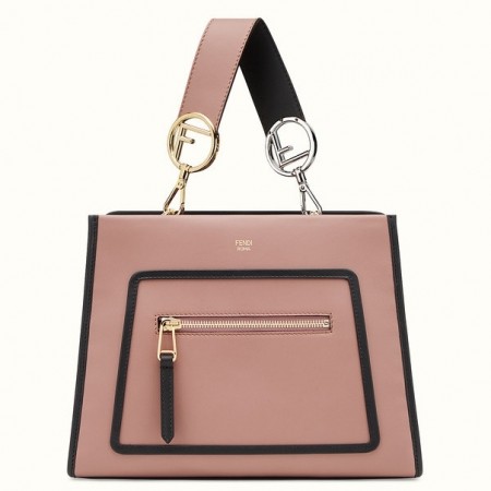 Fendi Small Runaway Bag In Pink Calfskin Leather