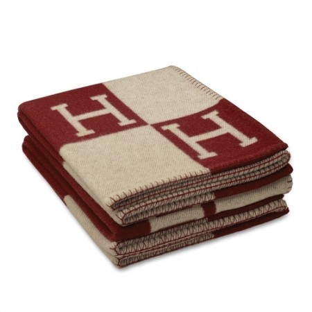 Hermes Avalon Blanket In Fuchsia Wool and Cashmere