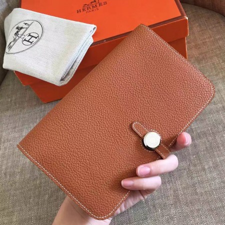 Hermes Dogon Combine Wallet In Brown Leather