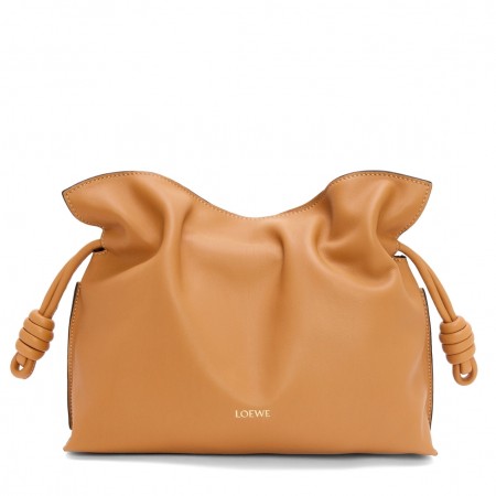 Loewe Flamenco Clutch Bag in Warm Desert Nappa Calfskin