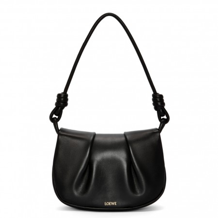 Loewe Paseo Satchel Bag in Black Nappa Leather