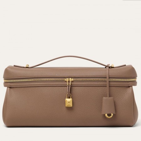 Loro Piana Extra Softy L33 Bag in Fossil Grained Leather