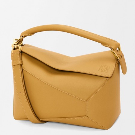 Loewe Puzzle Edge Small Bag in Sahara Classic Calfskin