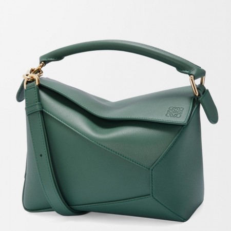 Loewe Puzzle Edge Small Bag in Vetiver Classic Calfskin