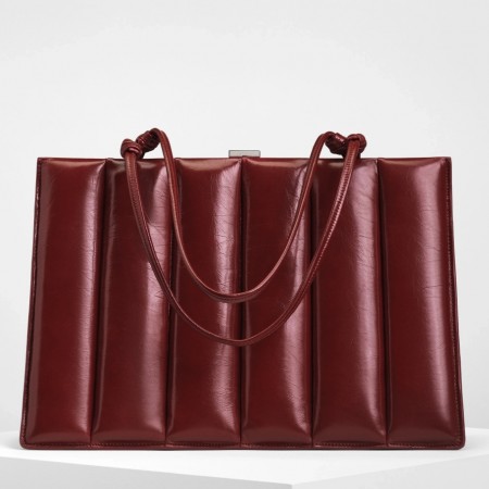 Phoebe Philo Drive Bag in Red Quilted Leather