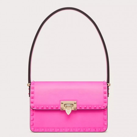 Valentino Rockstud23 Shoulder Bag in Pink Calfskin