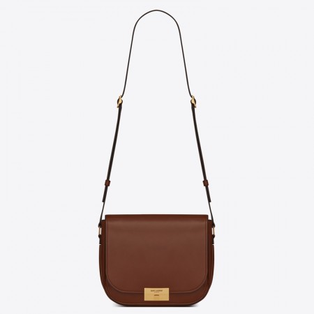 Saint Laurent Betty Satchel In Camel Smooth Leather