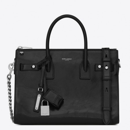 Saint Laurent Baby Sac De Jour Souple Duffle Black Bag