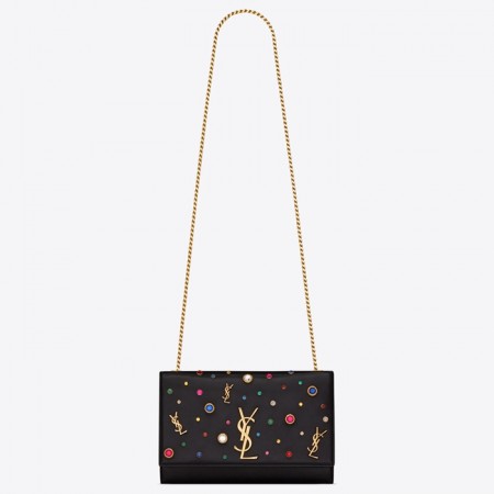 Saint Laurent Medium Kate Multicolor Charms Bag