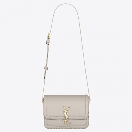 Saint Laurent Solferino Small Bag In White Calfskin