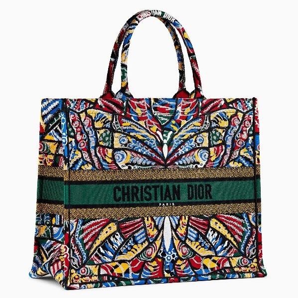 Replica Dior Book Tote Bg In Butterfly Multicolor Canvas