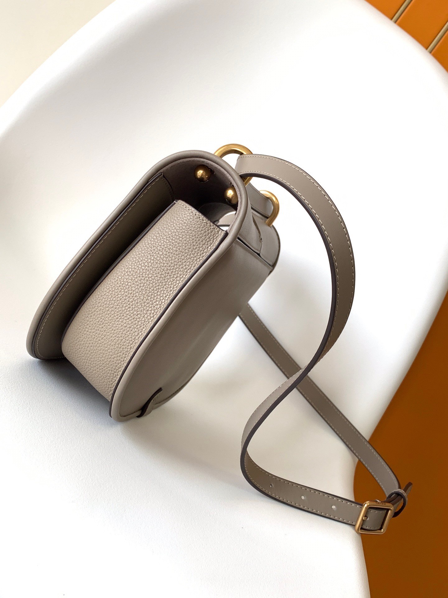 F**di c’mon medium bag in grey calfskin