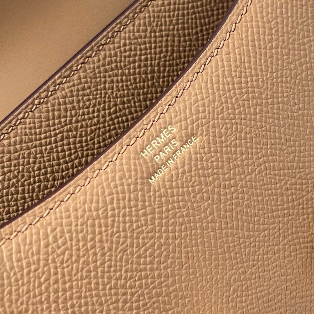 H**mes constance 18 handmade bag in chai epsom calfskin