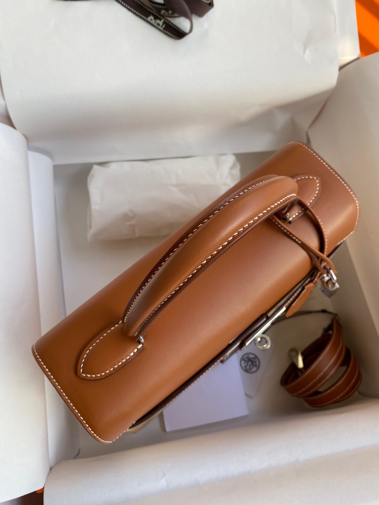 H**mes picnic kelly 28cm bag in wicker with barenia leather