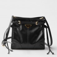 Prada Bonnie Mini Shoulder Bag in Black Calfskin