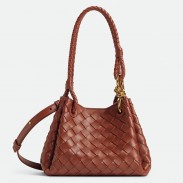 Bottega Veneta Parachute Small Bag in Sapele Intrecciato Lambskin