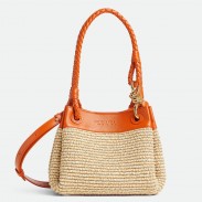 Bottega Veneta Parachute Small Bag in Natural Raffia 