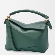 Loewe Puzzle Edge Small Bag in Vetiver Classic Calfskin