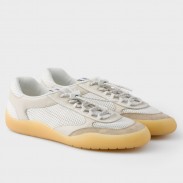 Prada Women's Speedrocks in White Mesh and Leather