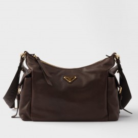 Prada Explore Large Shoulder Bag in Sienna Nappa Lambskin