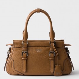 Prada Large Tote Bag in Brown Buckskin
