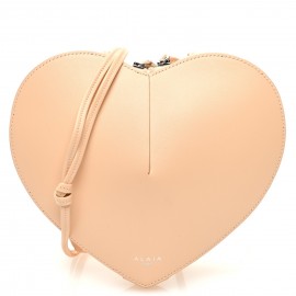 Alaia Le Coeur Heart Bag in Beige Calfskin
