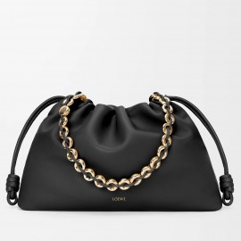 Loewe Large Flamenco Purse in Black Nappa Lambskin