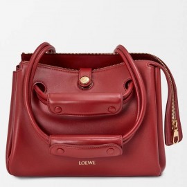 Loewe Madrid Small Bag in Red Supple Calfskin