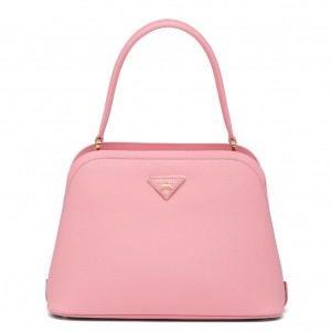 Prada Matinee Mini Bag In Pink Saffiano Leather