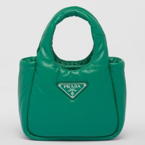 Prada Small Top-handle Bag in Green Nappa Leather