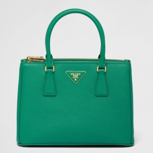 Prada Small Galleria Bag In Mango Saffiano Leather