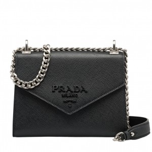 Prada So Black Monochrome Flap Bag