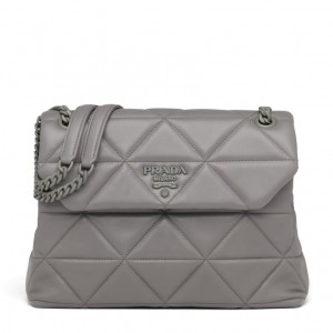 Prada Spectrum Large Bag In Grey Nappa Leather