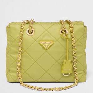 Prada Re-Edition 1995 Tote Bag in Lime Green Re-Nylon