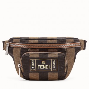 Fendi Belt Bag In Fabric With Pequin Striped Motif