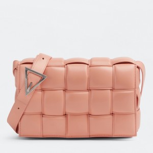 Bottega Veneta Padded Cassette Bag In Peachy Calfskin